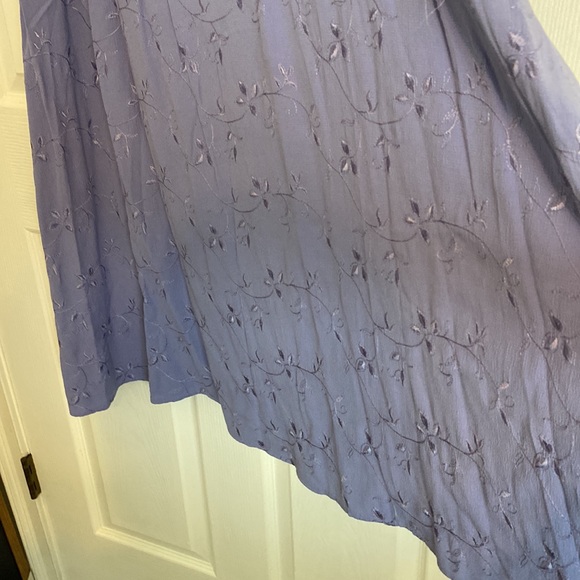 Coldwater Creek Lavender Skirt side zip, elastic waist, size XL GUC - Picture 5 of 11